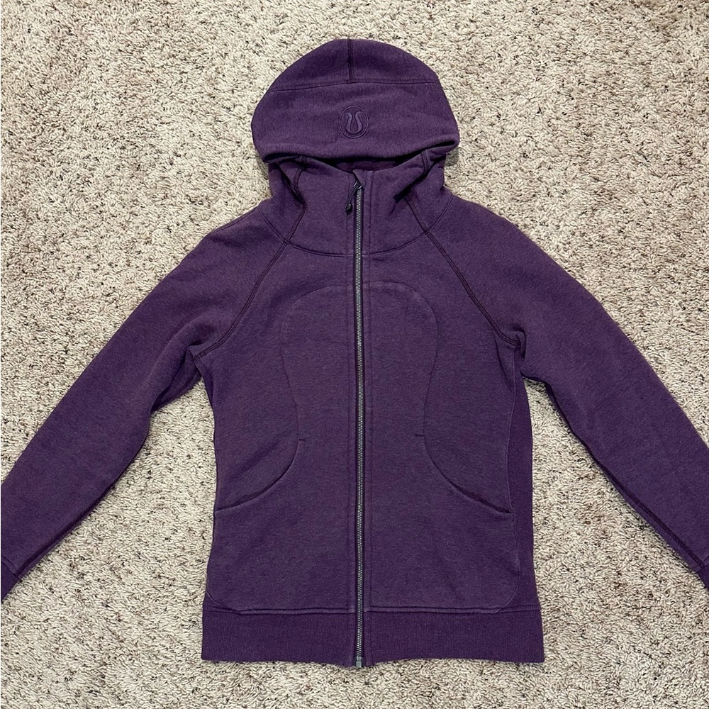 Lululemon Scuba Full-Zip Hoodie in Purple